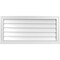 Ekena Millwork Vertical Surface Mount PVC Gable Vent w/ 2"W x 2"H , Brickmould Sill Frame, 38"W x 18"H GVPVE38X1803SN - alternate 1